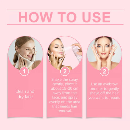 🌙 Hair Identifier Dermaplaning Spray + 4 FREE RAZOR SET ✨