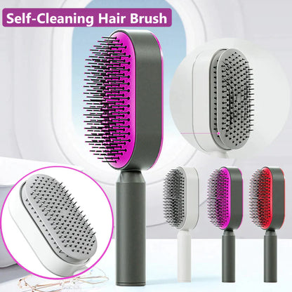 Self Cleaning Hair Brush for Women (3D Air Cushion & Premium Quality )