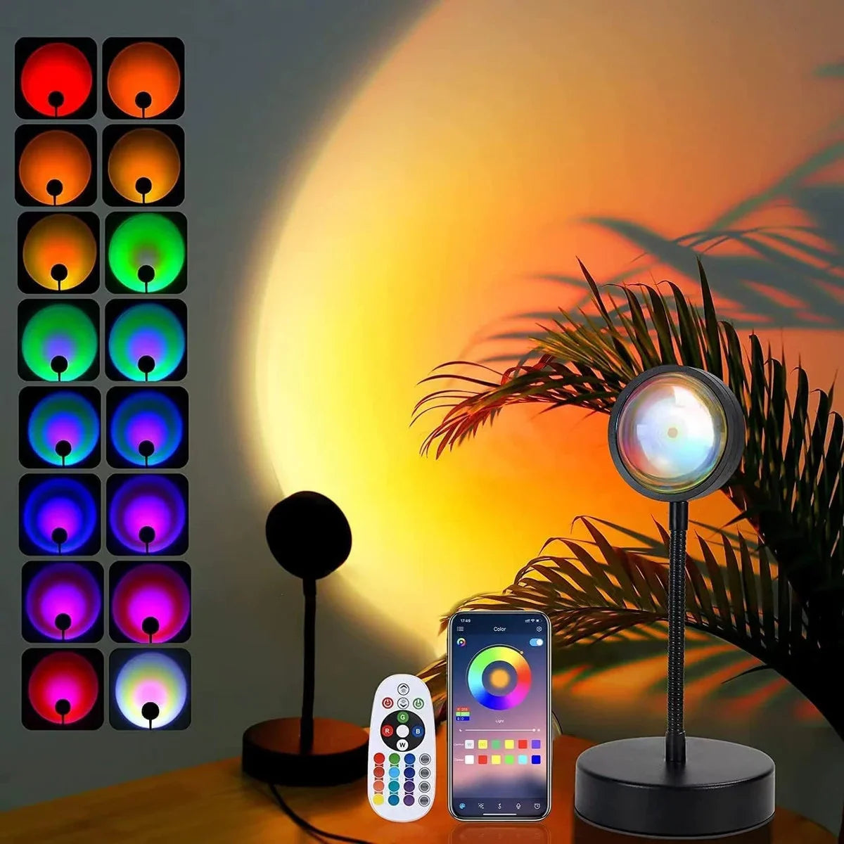 AURA SUNSET LAMP [16 COLOURS IN 1]