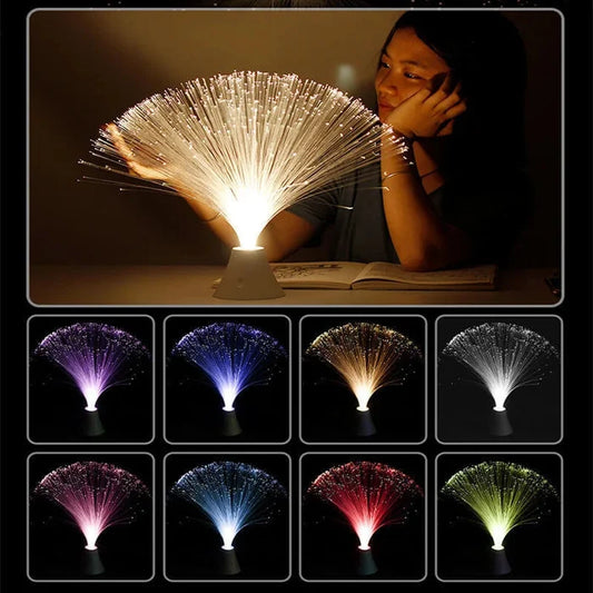 Crystal Base Fiber  Heart Lamp