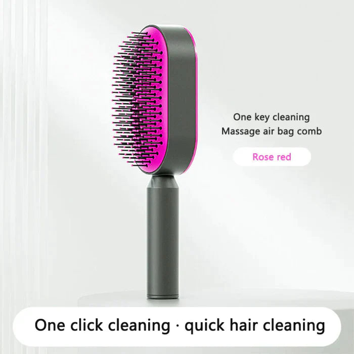 Self Cleaning Hair Brush for Women (3D Air Cushion & Premium Quality )