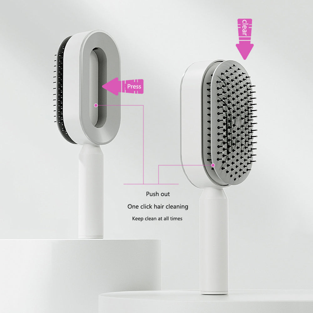 Self Cleaning Hair Brush for Women (3D Air Cushion & Premium Quality )