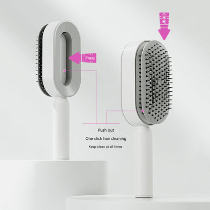 Self Cleaning Hair Brush for Women (3D Air Cushion & Premium Quality )
