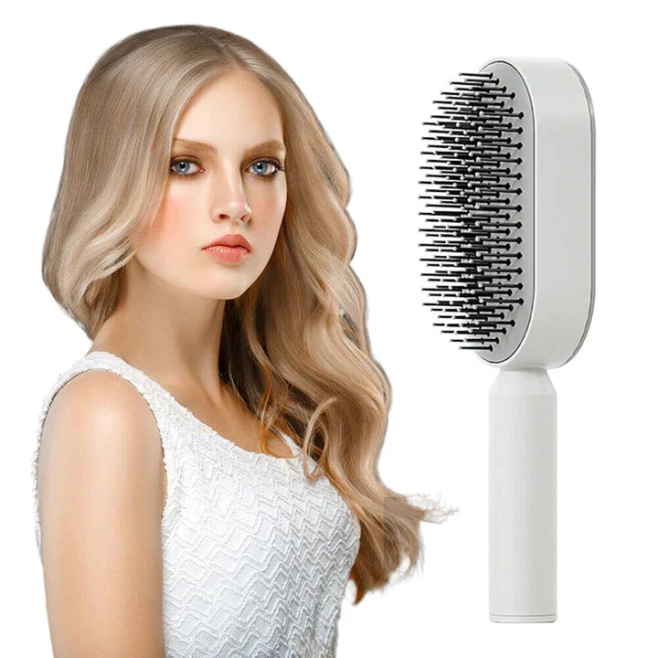 Self Cleaning Hair Brush for Women (3D Air Cushion & Premium Quality )