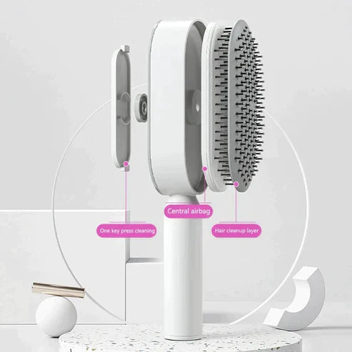 Self Cleaning Hair Brush for Women (3D Air Cushion & Premium Quality )
