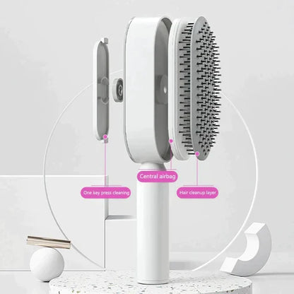 Self Cleaning Hair Brush for Women (3D Air Cushion & Premium Quality )