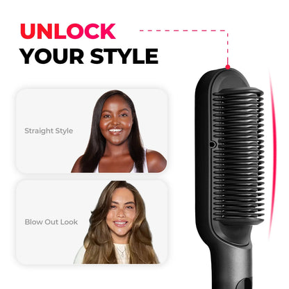 NEGATIVE ION HAIR STRAIGHTENER COMB - TYMO™