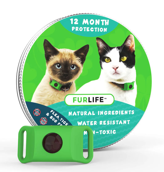 FurLife™ - 12 Months Flea and Tick Tags for Cats