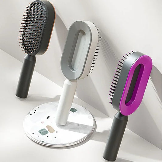 Self Cleaning Hair Brush for Women (3D Air Cushion & Premium Quality )