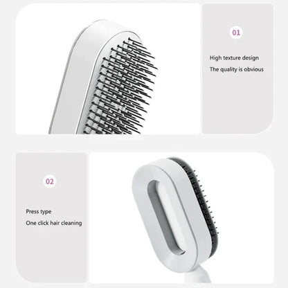 Self Cleaning Hair Brush for Women (3D Air Cushion & Premium Quality )