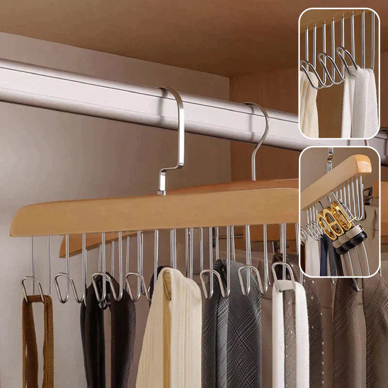 PREMIUM WOODEN Multi Hook Coat Rack ® (High Quality & Durable)