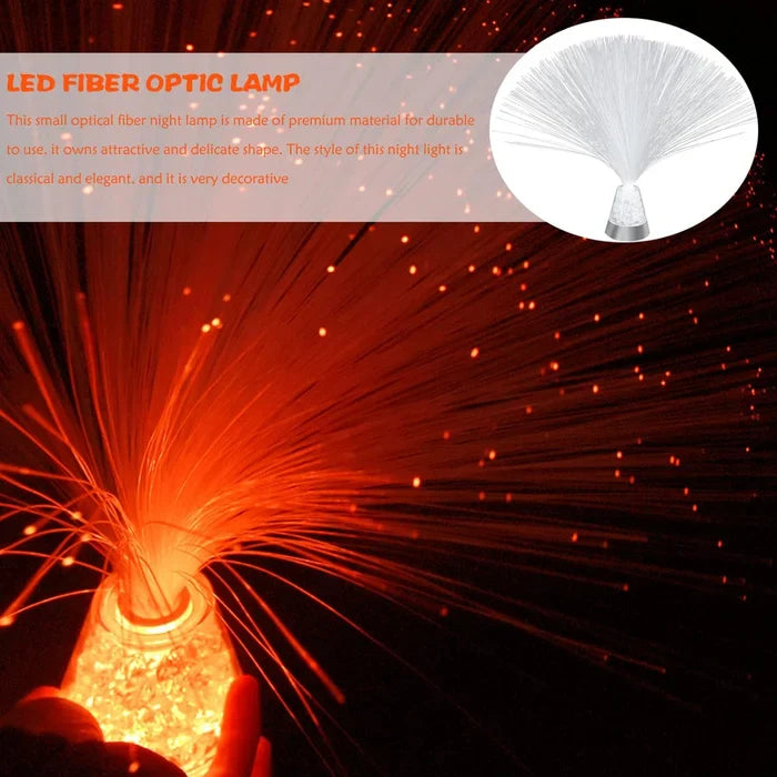 Crystal Base Fiber  Heart Lamp
