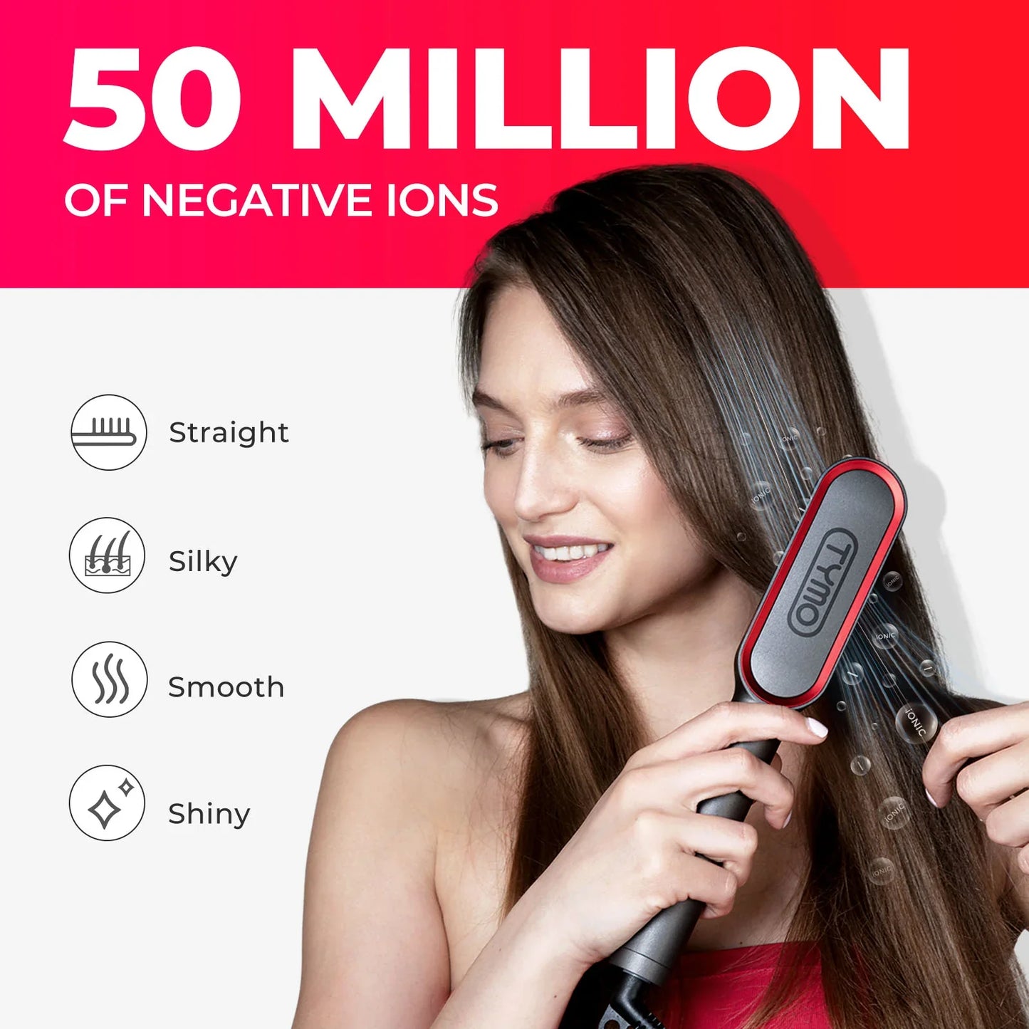 NEGATIVE ION HAIR STRAIGHTENER TYMO™
