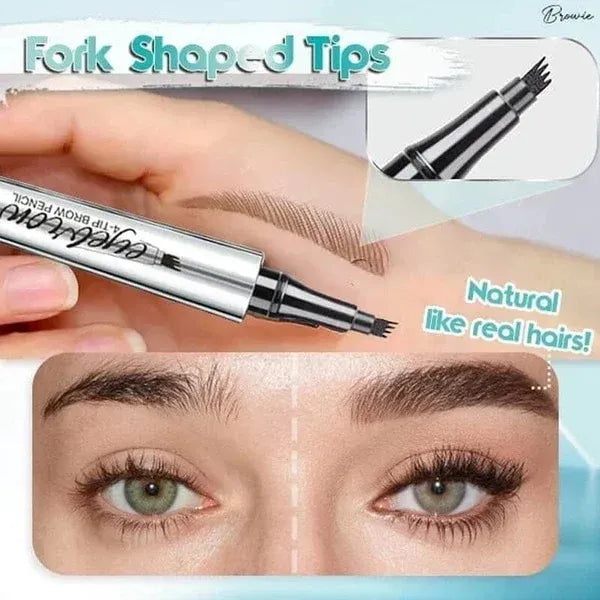 🔥2024 Hot Sale🔥3D Waterproof Microblading Eyebrow Pen 4 Fork Tip Tattoo Pen