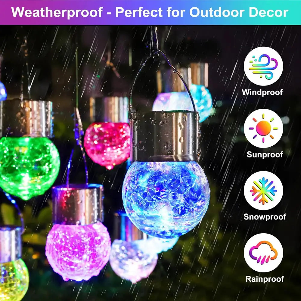 ✨ Hanging Solar Lantern 🏮 [Multicolor Modes]