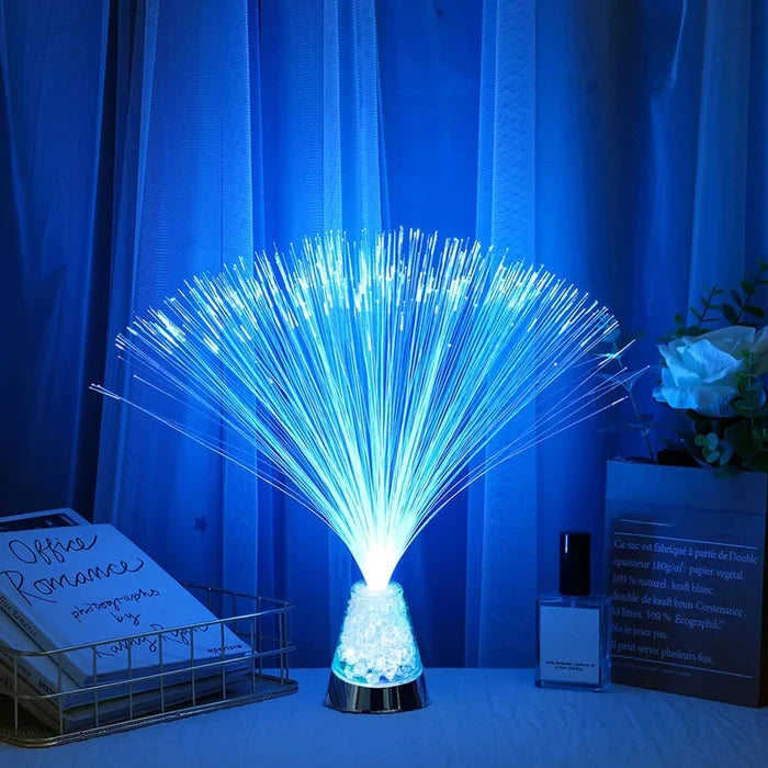 Crystal Base Fiber  Heart Lamp