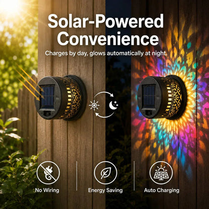 Solar Mandala Light – Stunning Pattern Projection- IP65 Waterproof- Auto On/Off