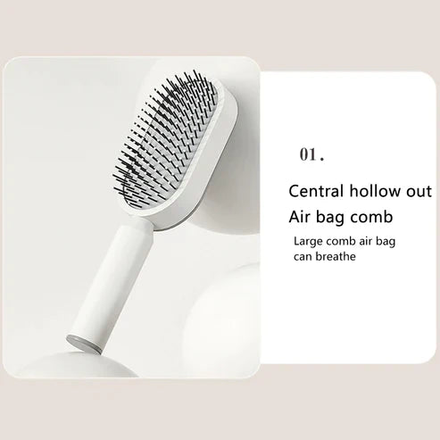 Self Cleaning Hair Brush for Women (3D Air Cushion & Premium Quality )