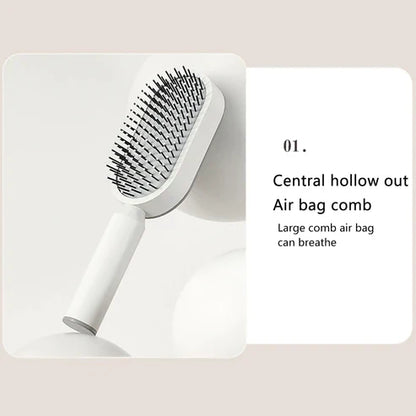Self Cleaning Hair Brush for Women (3D Air Cushion & Premium Quality )