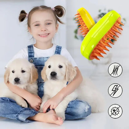 Steamy 3 in 1 Pet Hair Brush