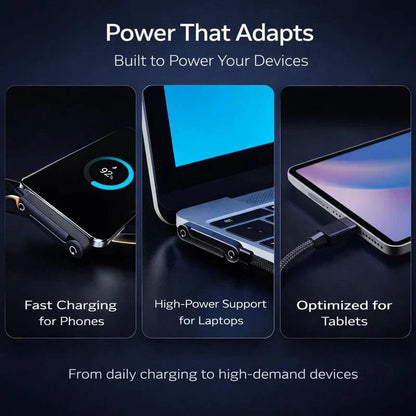 240W Fast Charging Data Cable for iPhone/Android/Tablets