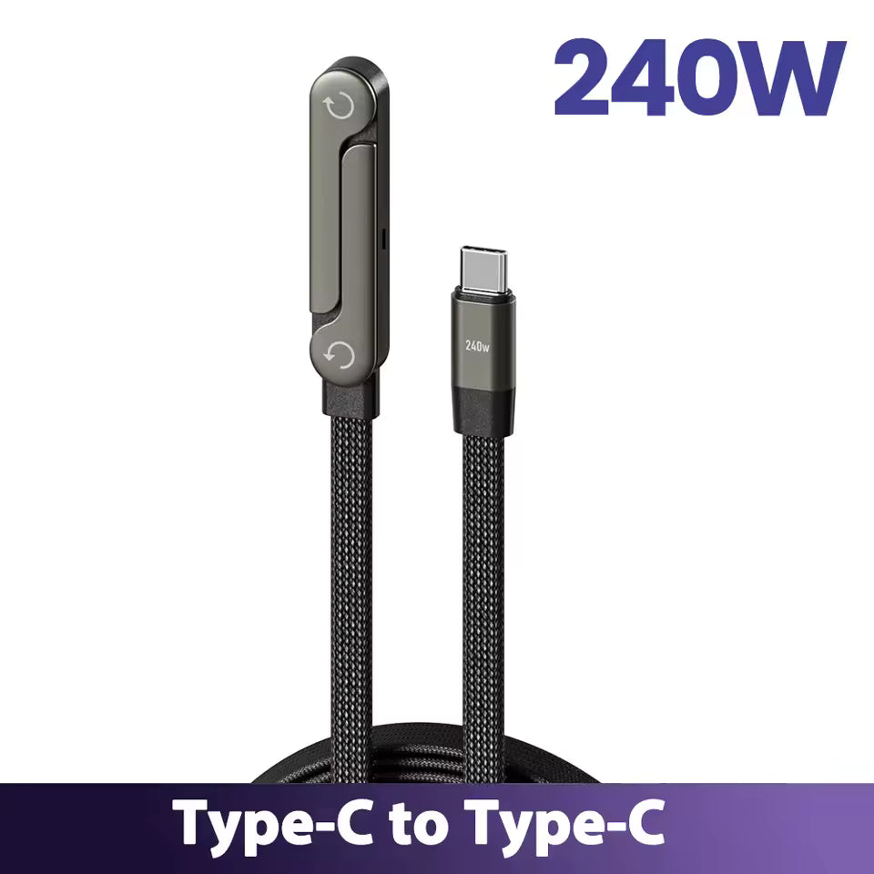 240W Fast Charging Data Cable for iPhone/Android/Tablets