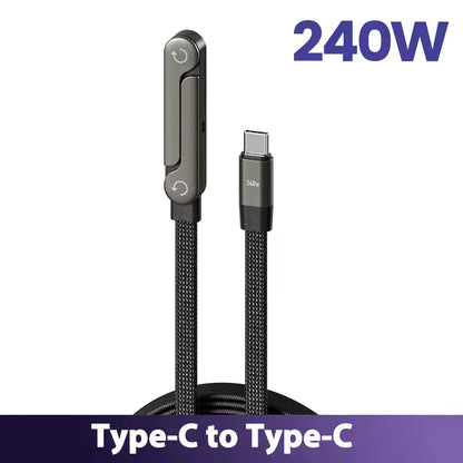 240W Fast Charging Data Cable for iPhone/Android/Tablets