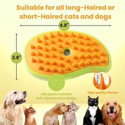 Steamy 3 in 1 Pet Hair Brush