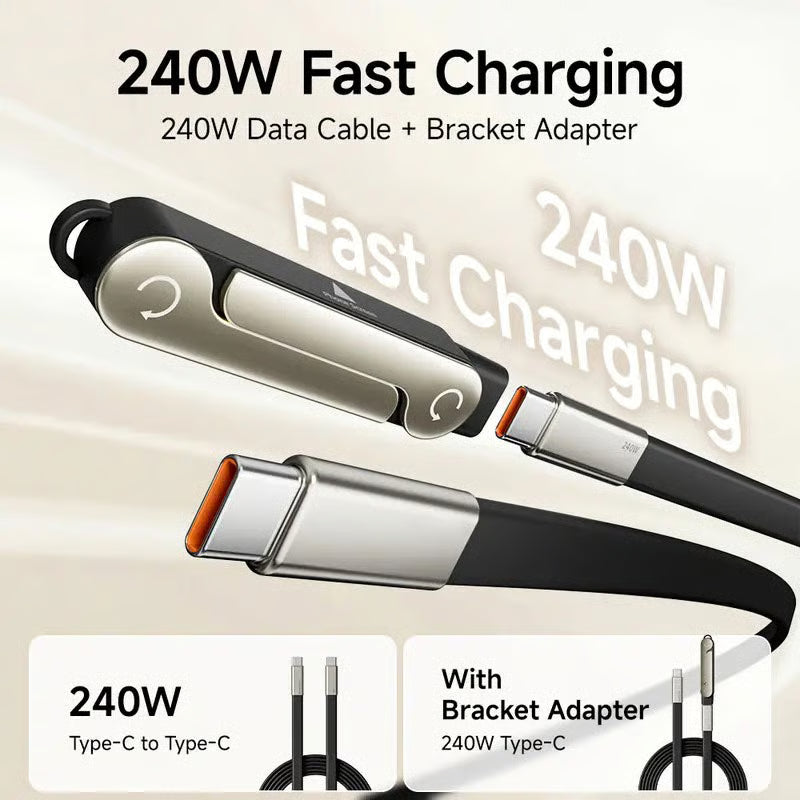 240W Super Fast Charging° Rotating Invisible Stand