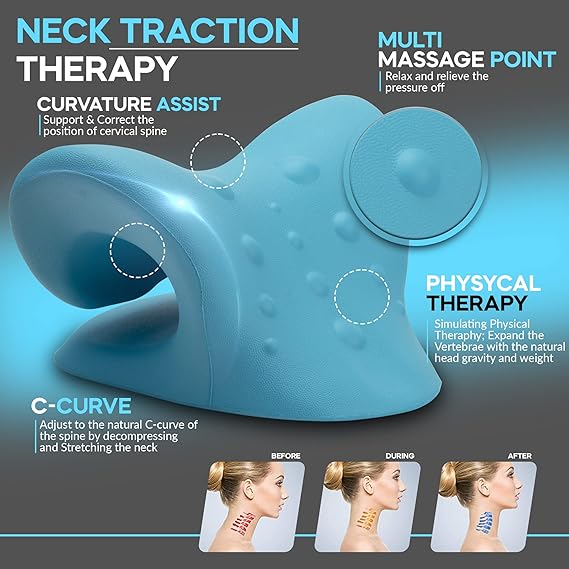 Neck and Shoulder Relaxer for Pain Relief & Cervical Spine Alignment