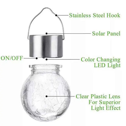 ✨ Hanging Solar Lantern 🏮 [Multicolor Modes]