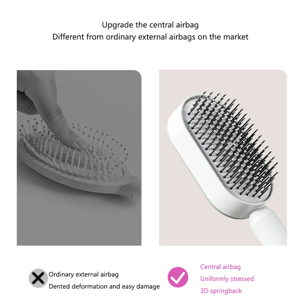 Self Cleaning Hair Brush for Women (3D Air Cushion & Premium Quality )