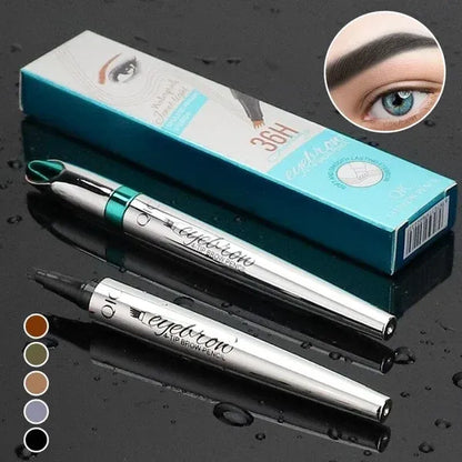 🔥2024 Hot Sale🔥3D Waterproof Microblading Eyebrow Pen 4 Fork Tip Tattoo Pen