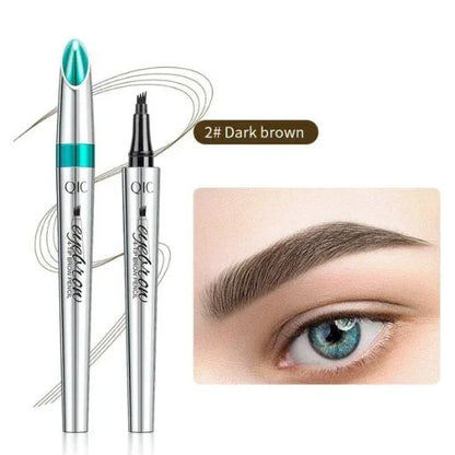 🔥2024 Hot Sale🔥3D Waterproof Microblading Eyebrow Pen 4 Fork Tip Tattoo Pen