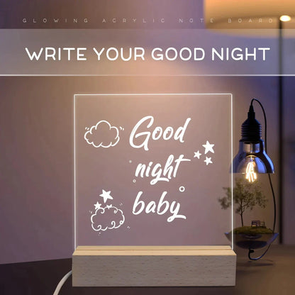 3D ACRYLIC WRITING BOARD WITH PEN